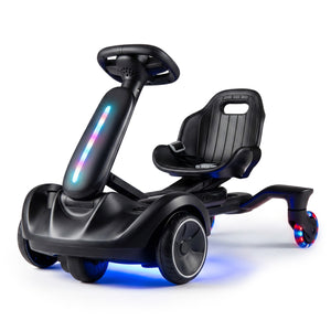 6V Ride-on Drift Car with Lights and Adjustable Seat