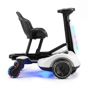 6V Ride-on Drift Car with Lights and Adjustable Seat