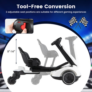 6V Ride-on Drift Car with Lights and Adjustable Seat