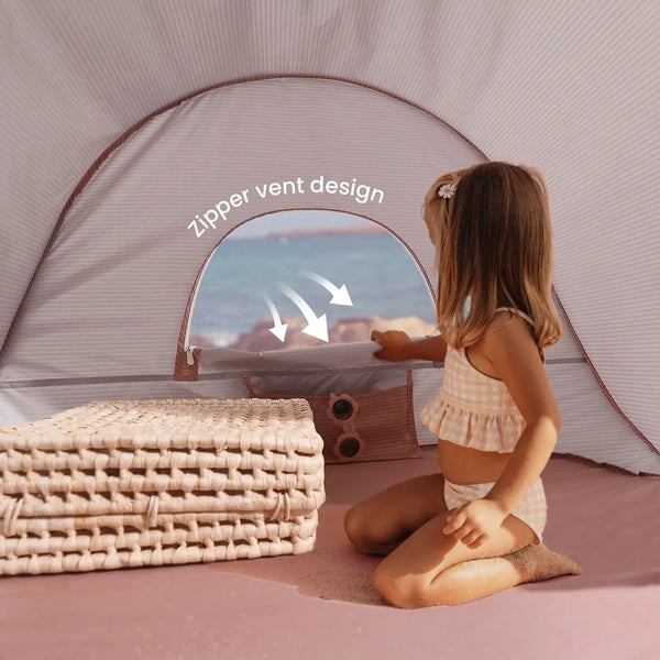 Tiny Land® One-Stop Beach Toy & Tent Set – Blush Pink