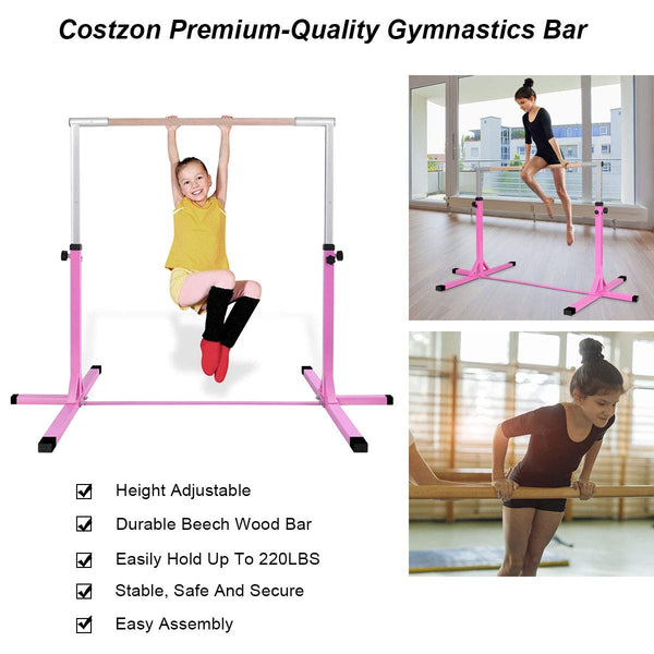Adjustable Gymnastics Horizontal Bar for Kids - Weather