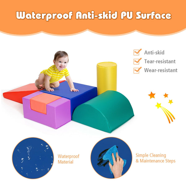 6 Piece Climb Crawl Play Set Indoor Kids Toddler - Indoor & Outdoor