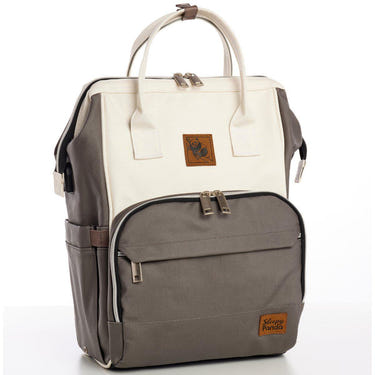 Premium canvas diaper backpack, The Lizzie, stylish and functional for parents on the go.
