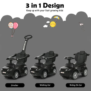 3 in 1 Ride on Push Car Toddler Stroller Sliding Car with Music