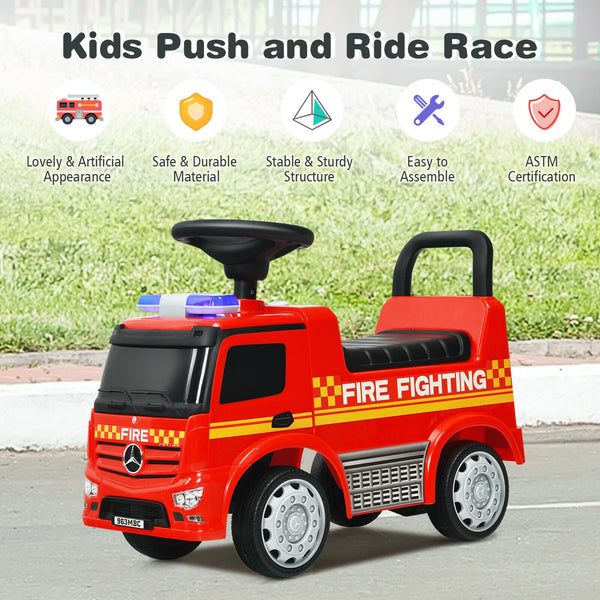 Licensed Mercedes Benz Kids Fire Engine Racer - Educational