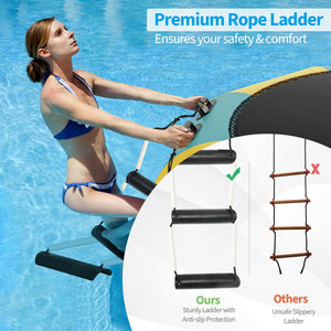 10 Feet Inflatable Splash Padded Water Bouncer Trampoline for kids, perfect for outdoor fun and summer play.