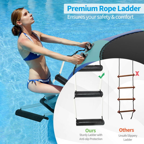 10 Feet Inflatable Splash Padded Water Bouncer Trampoline for kids, perfect for summer fun and outdoor play.
