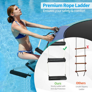 15-foot inflatable splash padded water bouncer trampoline for kids, perfect for outdoor fun and summer play.