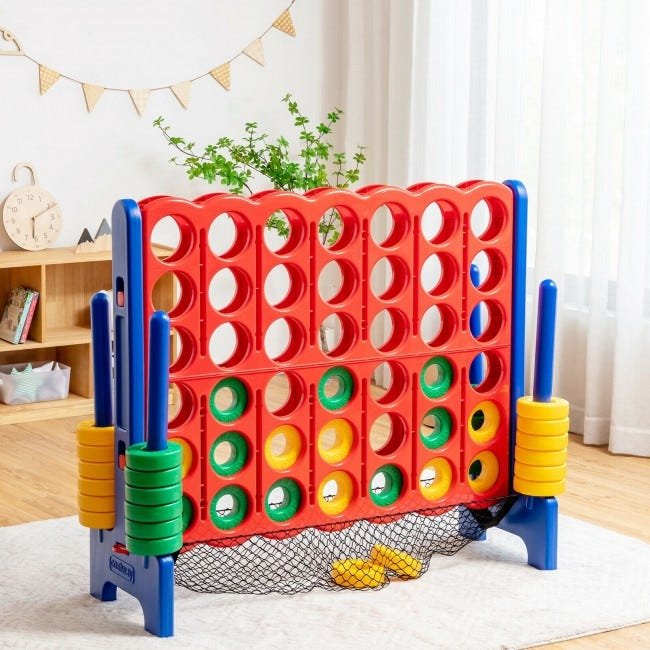 4-to-Score Giant Game Set with Net Storage - Multi - Multi-Tier