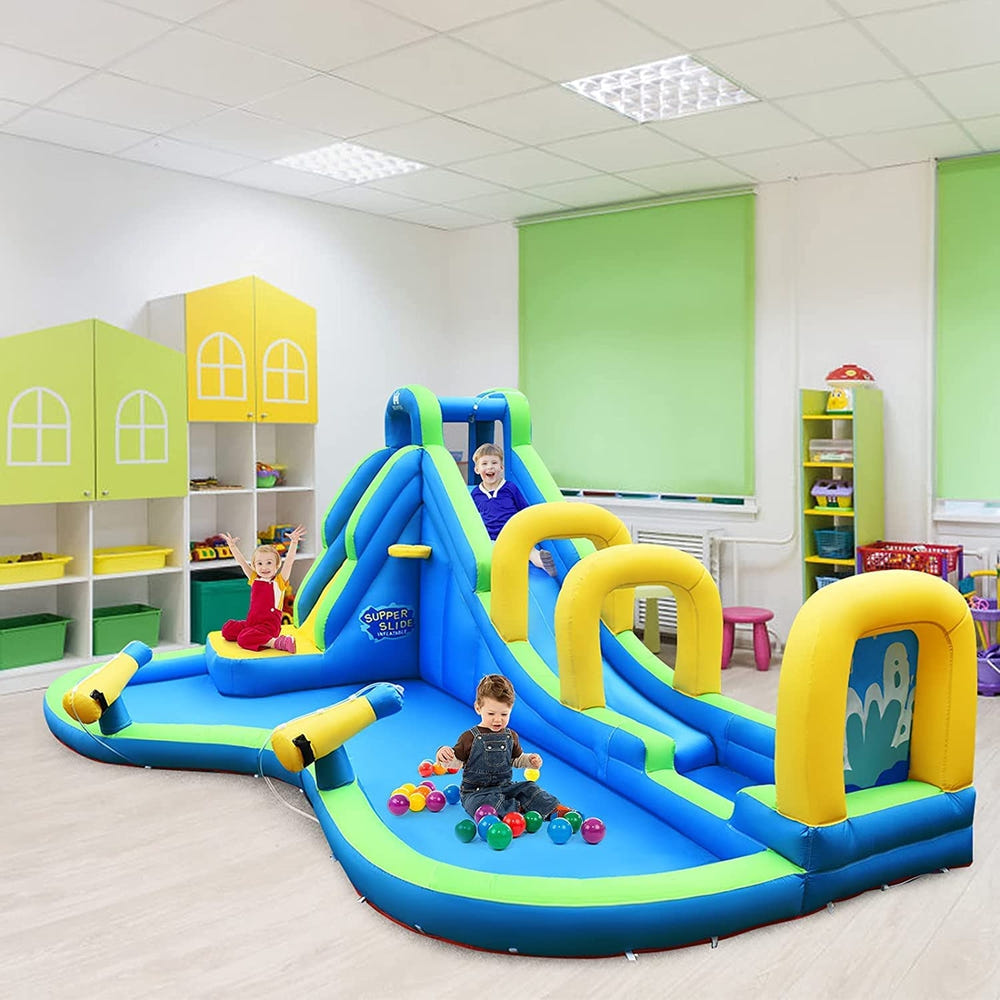 Multifunctional Inflatable Water Bounce with 735W Blower for Newborns & Infants