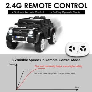 12V Licensed Mercedes-Benz Kids Ride On Car in Angle 7, perfect toy for young car enthusiasts.