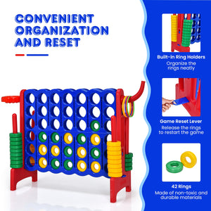 2.5Ft 4-to-Score Giant Game Set - Weather-Resistant for Kids - Outdoor Play