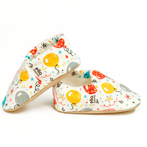 Ella Bonna Non-Slip Sole Balloons Patterned Baby Booties, Home Boot Slippers Nursery Shoes