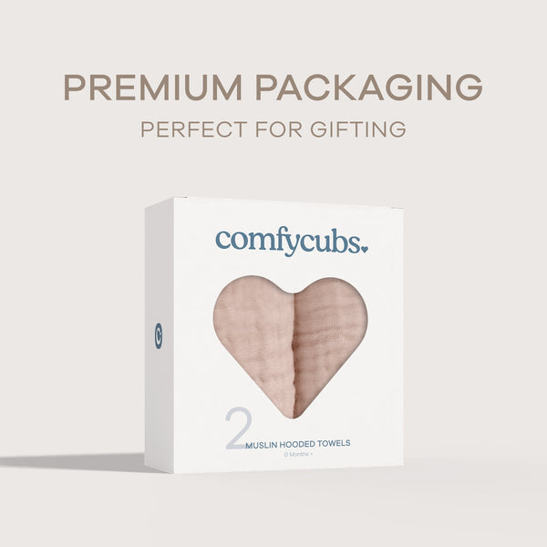 Baby Hooded Towels in Blush