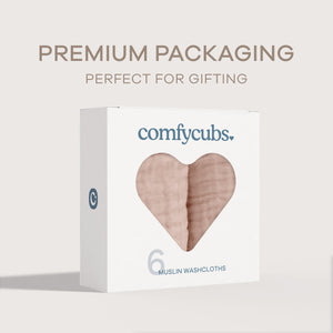 Muslin Washcloths in Blush