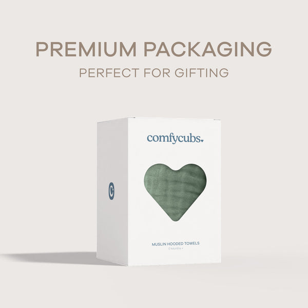 Baby Hooded Towels in Fern