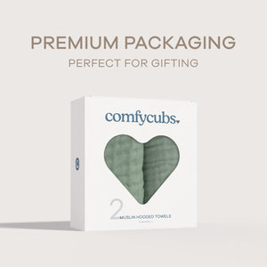 Baby Hooded Towels in Fern