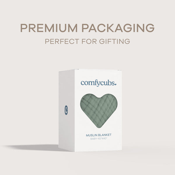 Baby Muslin Blanket in Fern