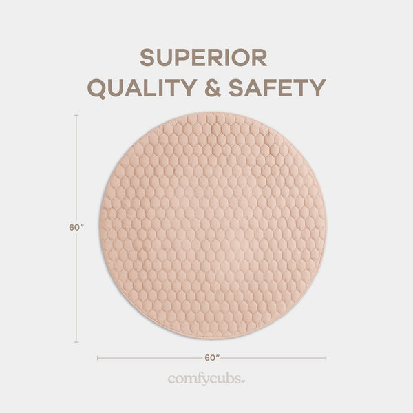 Play Mat with Non-Slip Bottom in Blush