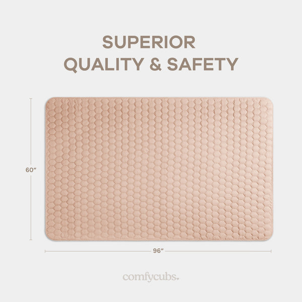 Play Mat with Non-Slip Bottom in Blush