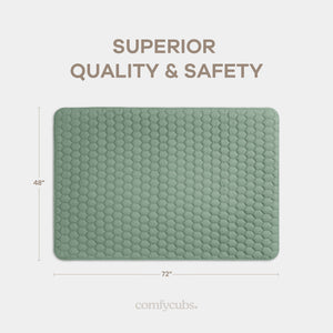 Play Mat with Non-Slip Bottom in Fern