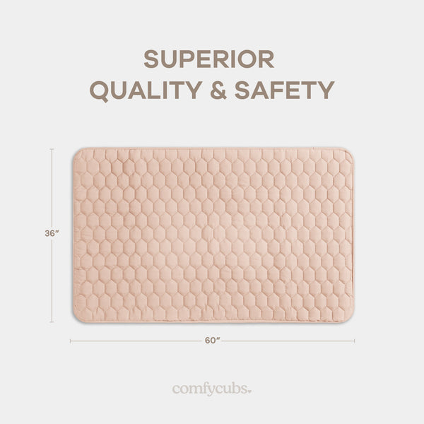 Play Mat with Non-Slip Bottom in Blush