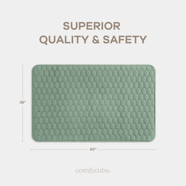 Play Mat with Non-Slip Bottom in Fern