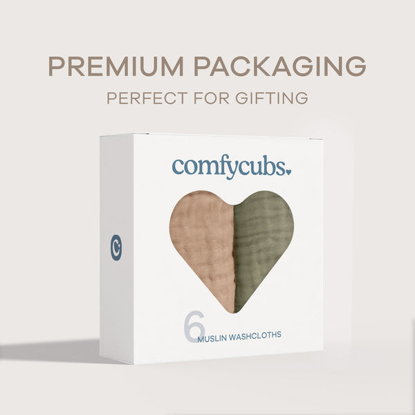 Muslin Washcloths in Multicolor