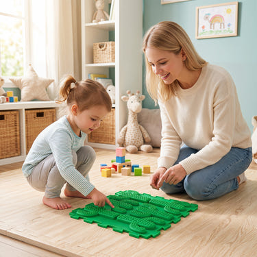 6 PCS Interlocking Sensory Mats with Rich Colors for Kids Adults