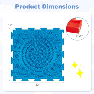6 PCS Interlocking Sensory Mats with Rich Colors for Kids Adults