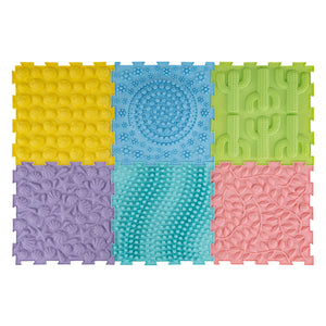 6 PCS Interlocking Sensory Mats with Rich Colors for Kids Adults