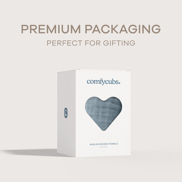 Baby Hooded Towels in Pacific Blue