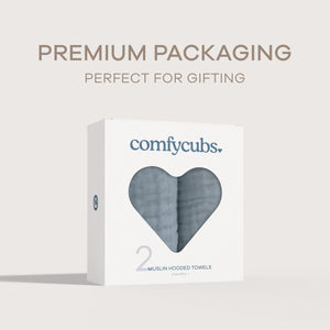 Baby Hooded Towels in Pacific Blue