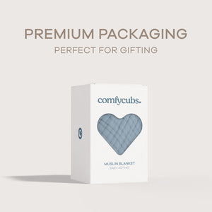 Baby Muslin Blanket in Pacific Blue