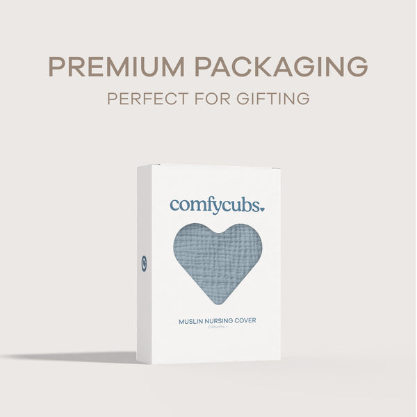 Muslin Nursing Cover, Pack of 1 in Pacific Blue