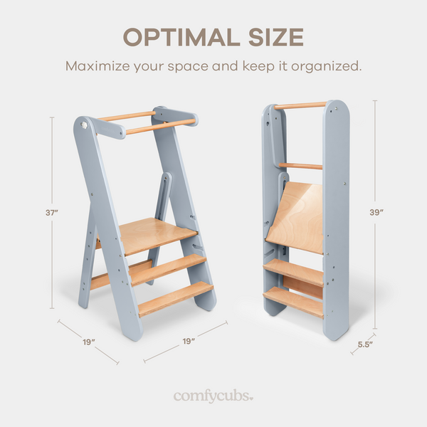 Kids Step Stool for Ages 3+ in Pacific Blue