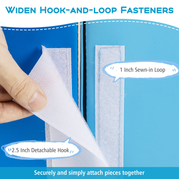 6-Piece Foam Climbing Blocks with Hook and Loop Fasteners for Toddlers & Kids