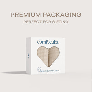 Muslin Burp Cloths in Sand