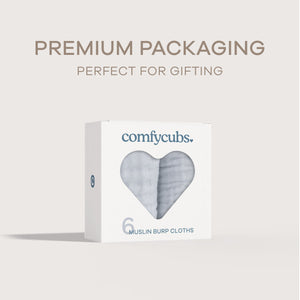 Muslin Burp Cloths  in Slate