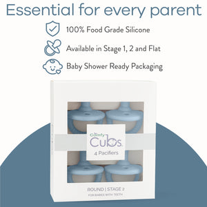 Pacifiers in Sky Blue, 4 Pack