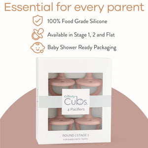 Pacifiers in Pink Blush, 4 Pack