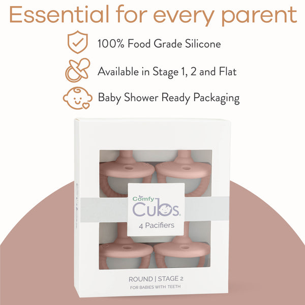 Pacifiers in Pink Blush, 4 Pack