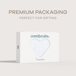 Muslin Bibs in White