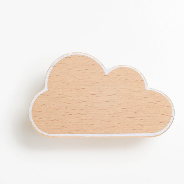 WonderBee™ Natural Pine Cloud Decorative Painted Wall Hook