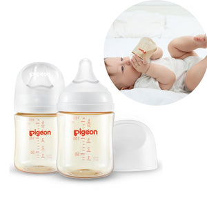 PPSU Wide Neck Baby Bottle for Newborns 2 Packs,5.4 Oz(Not Glass)