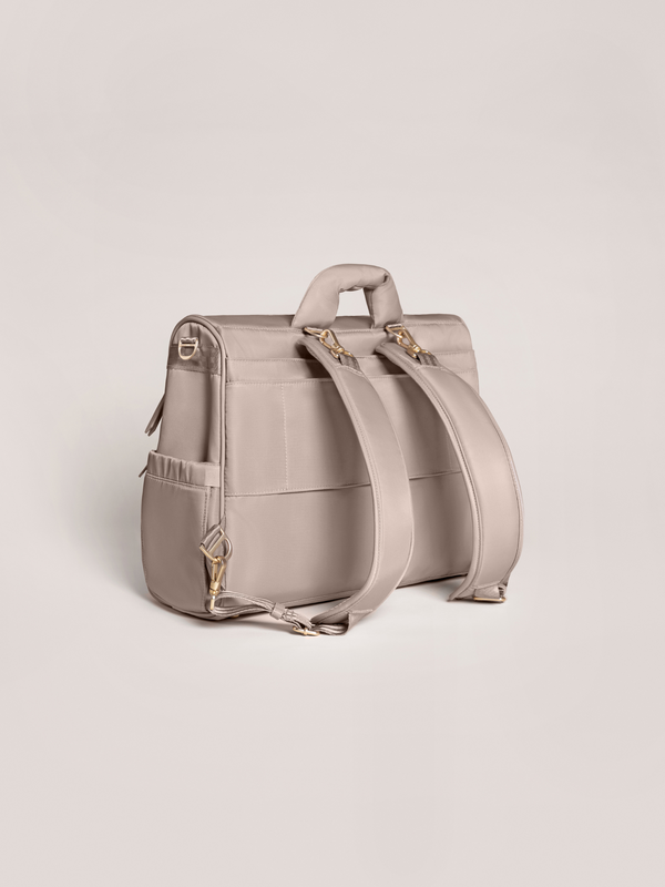 Satchel Diaper Bag - Taupe