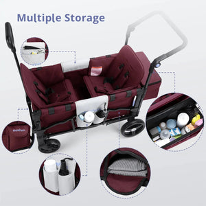 Momfann Stroller Wagon for Kids – 2-Seater All-Terrain Baby Wagon