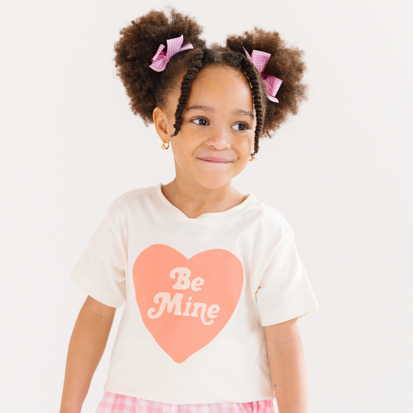 "Be Mine Heart décor accessory for babies, showcasing a charming design from angle 3."