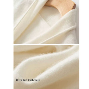 Cashmere Wrap Sweater (Blanc)