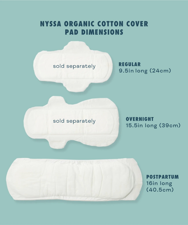 Complete Coverage Organic Cotton Cover Postpartum Pads - MOOGCO Baby